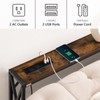 MAHANCRIS MAHANCRIS 2 Pack Narrow Sofa Table with Charging Station,
