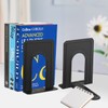 Book Ends, Heavy Duty Bookends for Shelves, Anti-slip Base, Black,