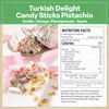 Eastanbul Turkish Delight, 8.8oz, Turkish Delights Candy Sticks Pistachio Filled