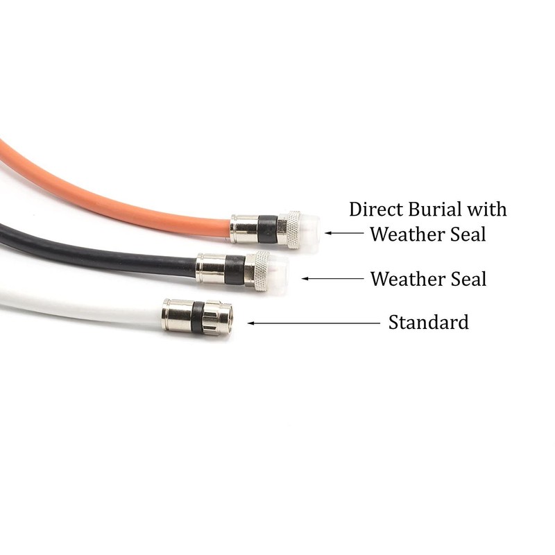 Universal Orange, Direct Burial RG6 Coax, Underground Coaxial Cable, 150