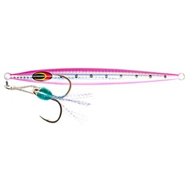 Nomad Design Deep Water Fishing - Erratic Action Trigger for Predators, Fast Sinking & BKK Jig Assist Hooks The Streaker 320G - 11 oz - Pink Sardine