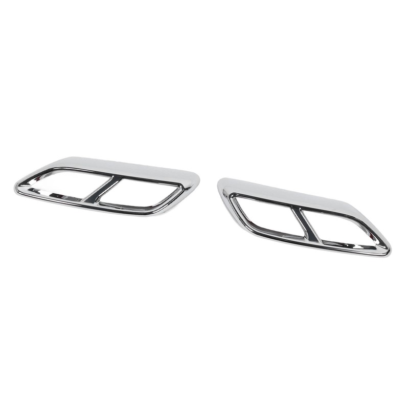2PCS Exhaust Muffler Tail Pipe Cover Left Right Decorative Tail