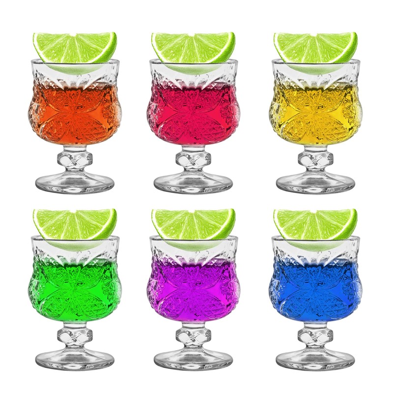 REUJIHXY 6PCS Cordial Glasses,1.7oz/50ml,Shot Glasses,shot glasses with stem/tequila shot glasses