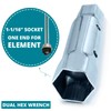 Ramkle Dual Hex Wrench Removal Tool for Anode Rod and