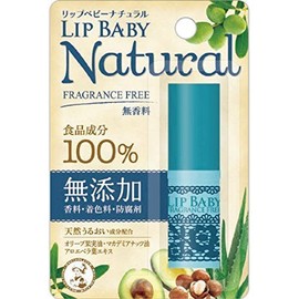 Mentholatum Lip Baby Natural, Unscented, 0.1 oz (4 g) x 3 Packs
