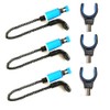 TJR Tackle 6pc Bobbins Bite Indicators & Rod Rest Set