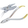 MuskalMed Dental Aderer Plier 3 Prong Dental Wire Bending Pliers, Triple Beak Orthodontic Pliers Arch-Wire Bending Forming and Contouring Premium Grade Stainless Steel Gold Handle Instrument