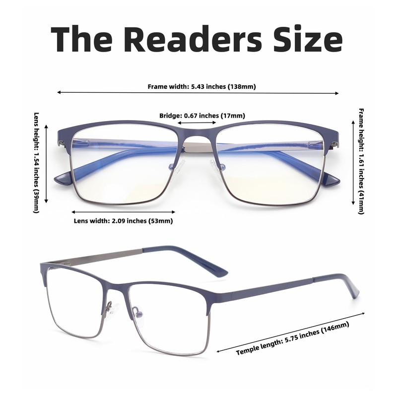 Autojouls 1-Pack Nearsighted Glasses for Distance with Hard Case, Spring