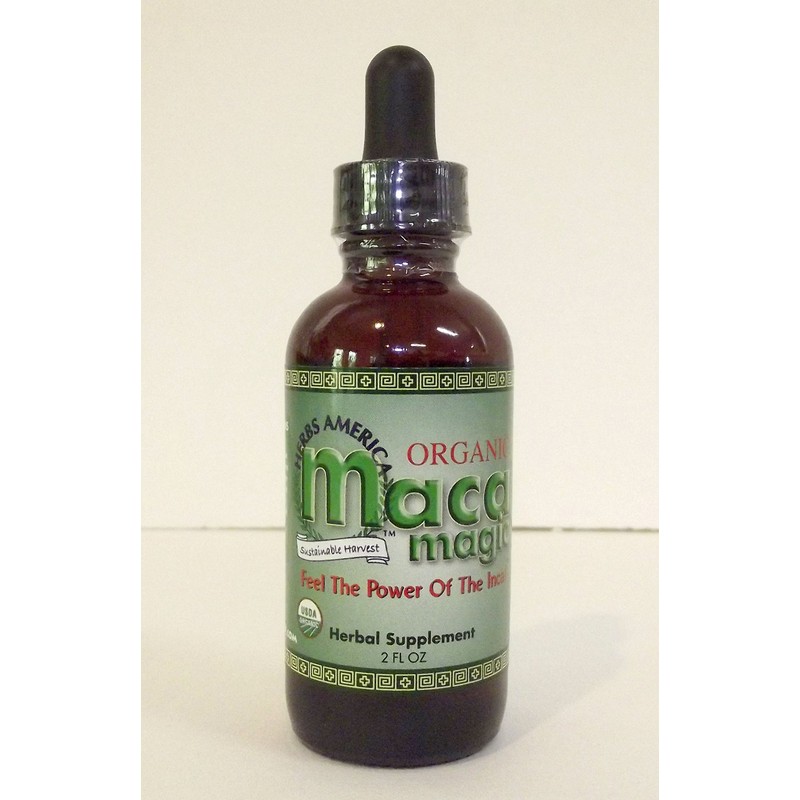Maca Magic USDA Organic Maca Extract Glass Bottle with Glass