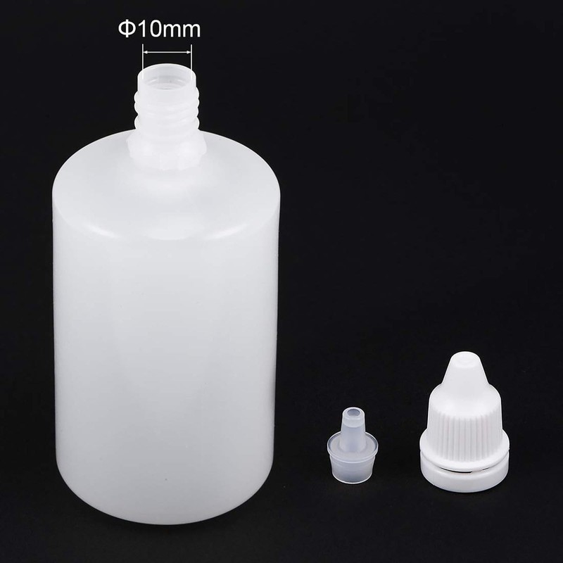 TOP-VIGOR 3 x Plastic Dropper Bottles Empty Squeezable Eye Liquid