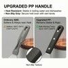 Fish Spatula, 12" Stainless Steel Slotted Turner for Cast Iron