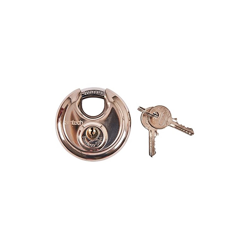 Amtech W4200 70mm Disc Padlock, Heavy Duty and Corrosion Resistant