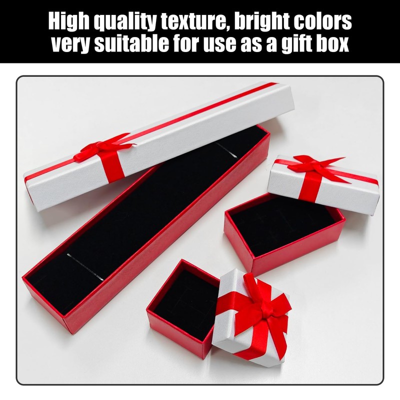 3 Pieces Bow Packaging Box, Gift Packaging Box, Jewelry Box,