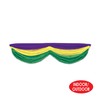 Mardi Gras Fabric Bunting (golden-yellow, green, purple) Party Accessory (1