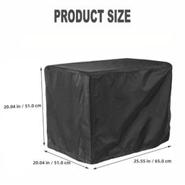 BEANPRECOY Outdoor Generator Cover 65x51x51cm, Universal Waterproof & Dustproof Generator Protect Cover with Coating, Heavy Duty Sun Shade Cover for Outdoor Most Generators