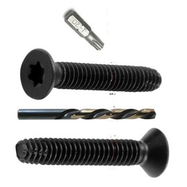 (Qty 25pcs) 1/4-20 X 1-3/4" inch Trailer Floor FLOORBOARD Deck Screws T30 Drive with Bits Hardware Fastener Kit Set RV6441S