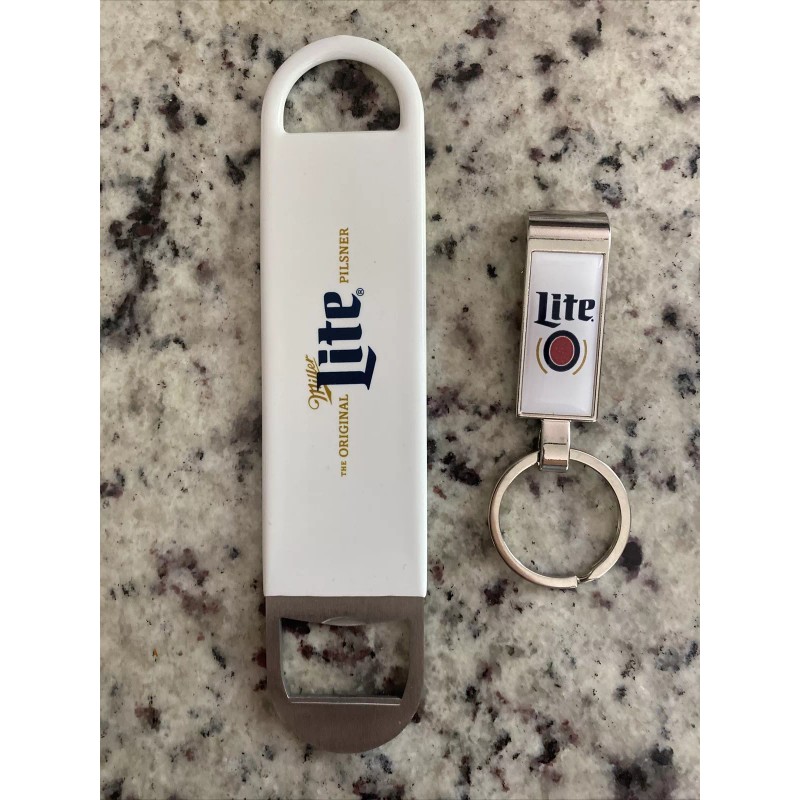 Miller Lite NEW! 2 Miller Lite Beer Metal Bottle Opener