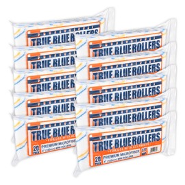 True Blue 4" Professional Paint Roller Covers, 4 Inch, Best for All Types of Painting Surfaces, Refill Bulk Pack (200, 3/8" Nap)