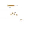 Rimless Glasses Diamond Head Gold Screw Washer Nut Cap and