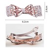TseenYi Bow Crystal Hair Clip Rhinestone Wedding Hair Clip Hair