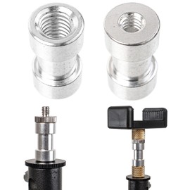 1/4 Inch to 3/8 Inch Female Thread Camera Adapter Screw, 2 Pack, Tripod Thread Adapter for Conversion, Screw Adapter, Tripod Screw, Camera Accessories DSLR SLR, Camera Screws with Internal Thread
