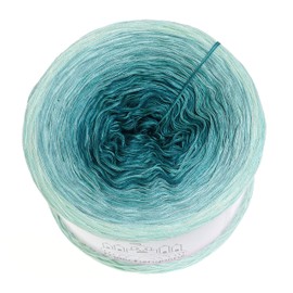 Bobbel Crazy 32 Colour Gradient Yarn, 4-Ply Fairy Tale Yarn, Knitted Crochet Yarn (Pea Outside, 300 g/1140 m - 4 Thread)