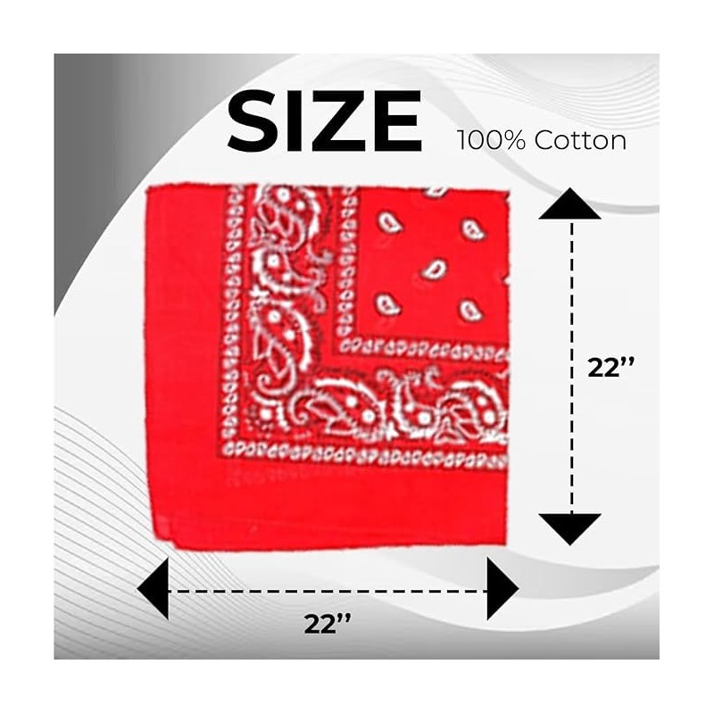 AAMERA mens bandana scarf bandana Face Masks, Paisley Print, Cotton
