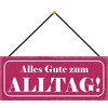 Schatzmix Tin-Plate Sign, Sheet metal, Multicoloured, 27x10 cm