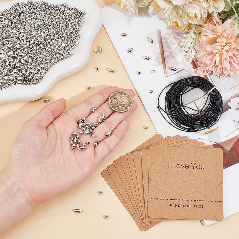SUNNYCLUE Bead Bracelet Making Kit with Morse Code Beads Morse