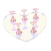 Beavorty Nail Art Display Stand With Heart-shaped Base Acrylic Nail