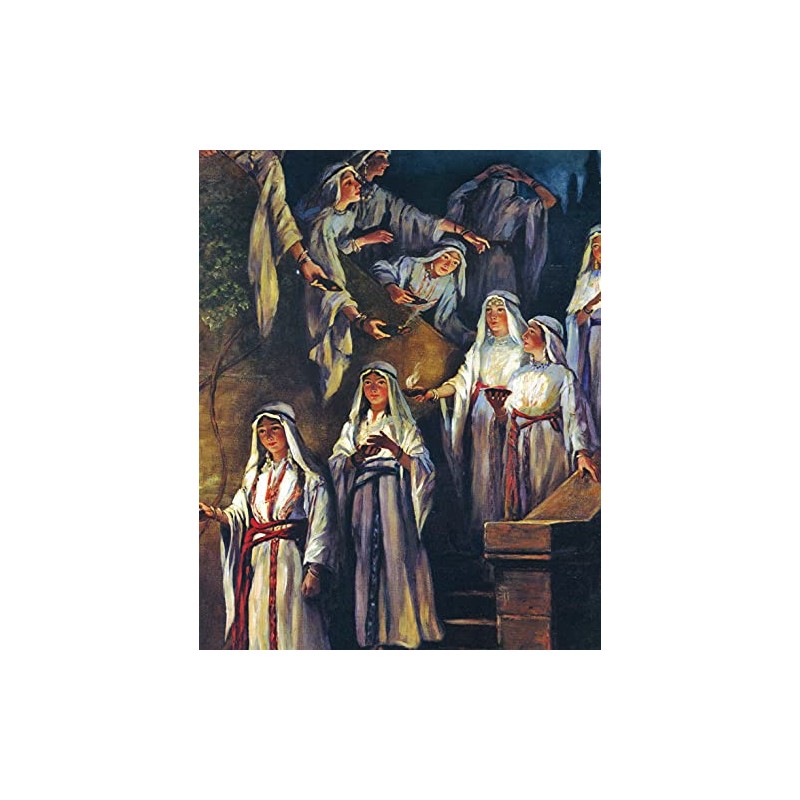 Catholic print picture - Parable of the Ten Virgins C