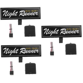 Gatuida 3sets Led Car Decal Glowing Car Sticker for Window Decoration Easy Installation Vibrant and Eye-catching Design Enhanced Nighttime Visibility Trucks Suvs