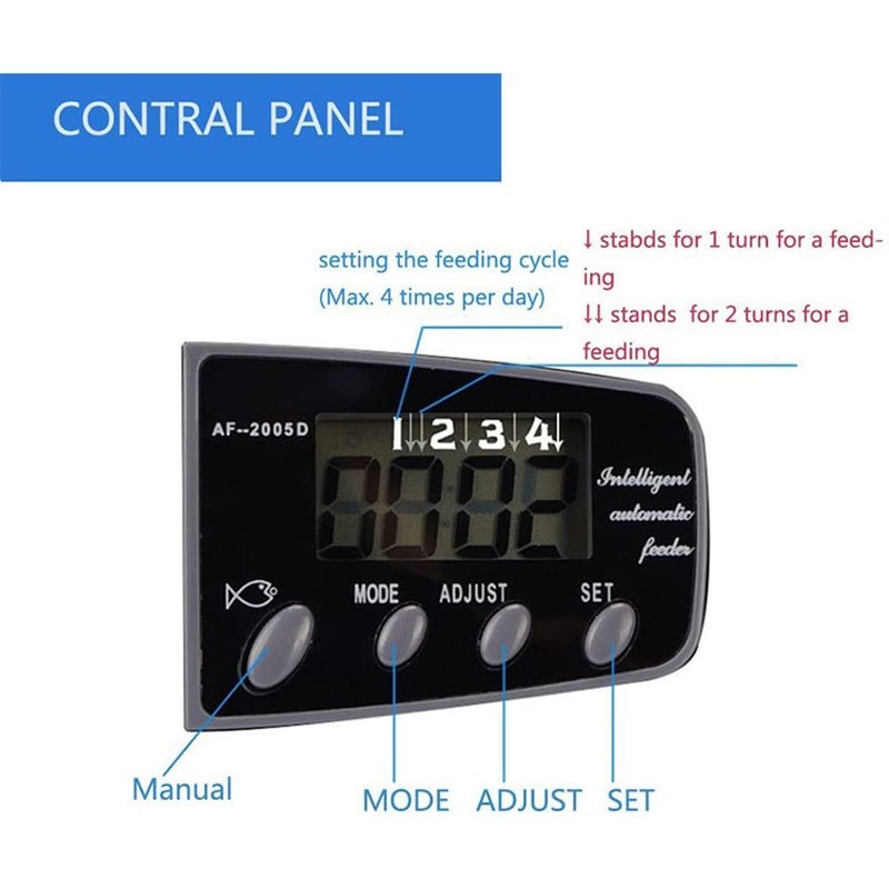 Digital Aquarium Fish Feed, Automatic Fish Feeder Tank Feeder Timer