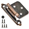 50 Pack 25 Pairs 1/2" Overlay Cabinet Door Hinges -