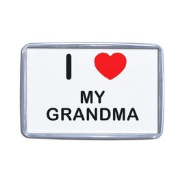I Love My Grandma - Small Plastic Fridge Magnet