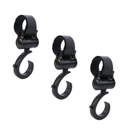 3Pcs Hooks for Walker Rollator Wheelchair Stroller Basket for Bag Hanger Clips Holds Bags and Accessories