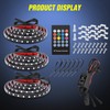 Nilight 3PCS 60 Inch RGB Truck Bed Light Strip Kit