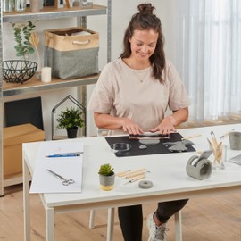 STAEDTLER 8150-G8 FIMOair Granite-Effect - Air-Drying Modelling Clay, 350g - Granite/Grey (Pack of 1)