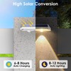 Solar Fence Lights Outdoor - 2700/4000/6000K 3 Modes, IP65 Waterproof