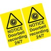 Security Smart Video Door Bell/Doorbell Recording Sticker 40mm x 65mm