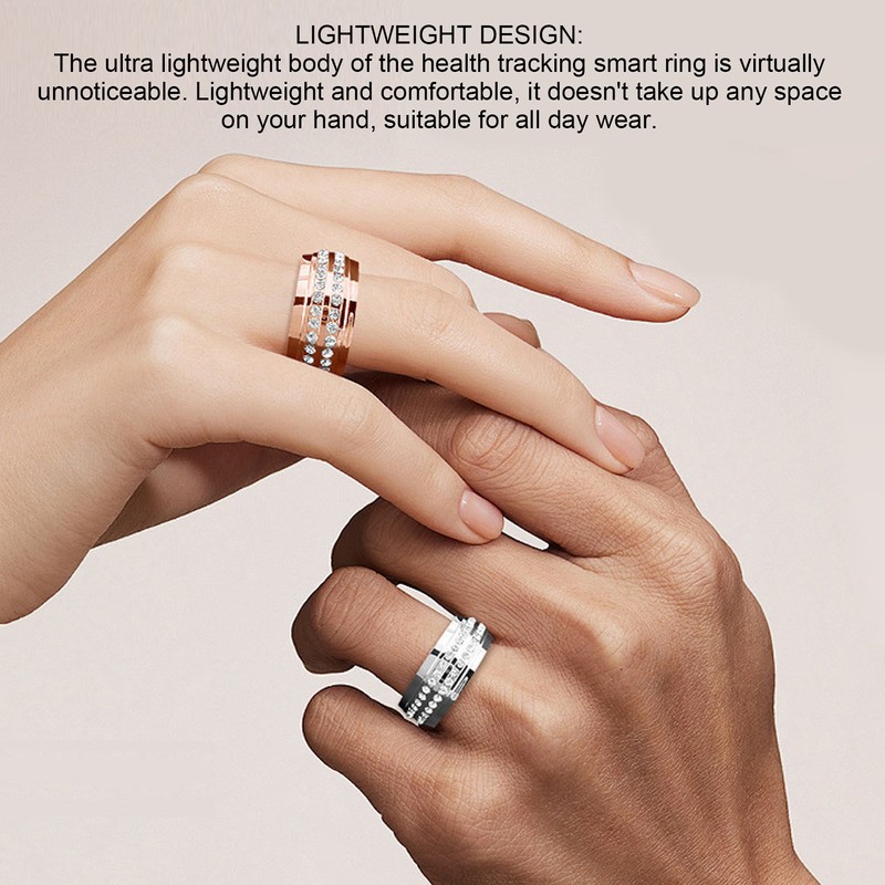 Smart Ring Multifunctional Bluetooth Pedometer Body Temperature Sleep Tracking Automatic