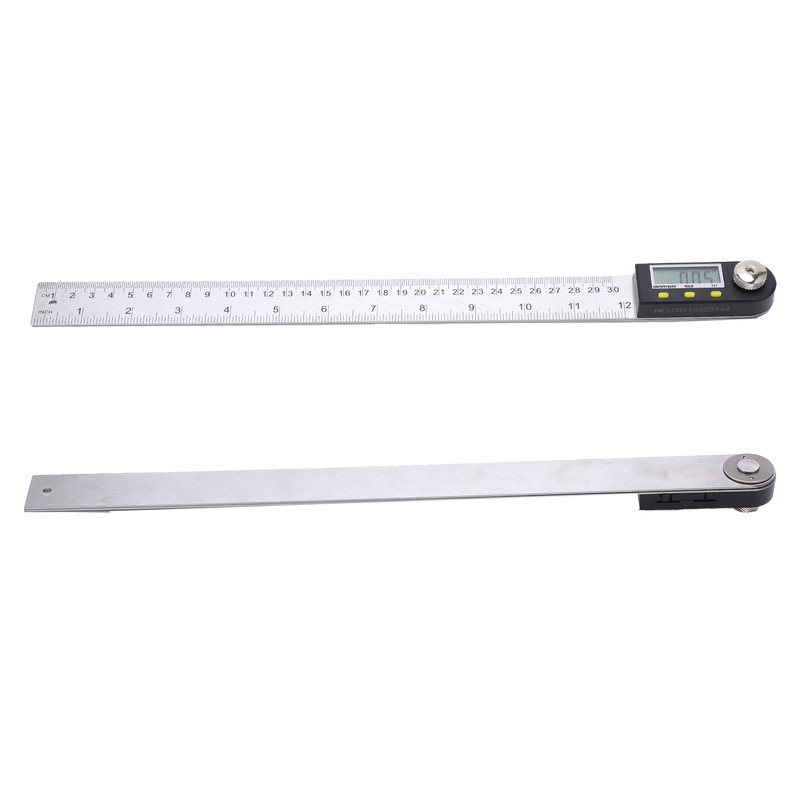 0‑300mm Digital Protractor Portable Stainless Steel LCD Angle Finder Ruler