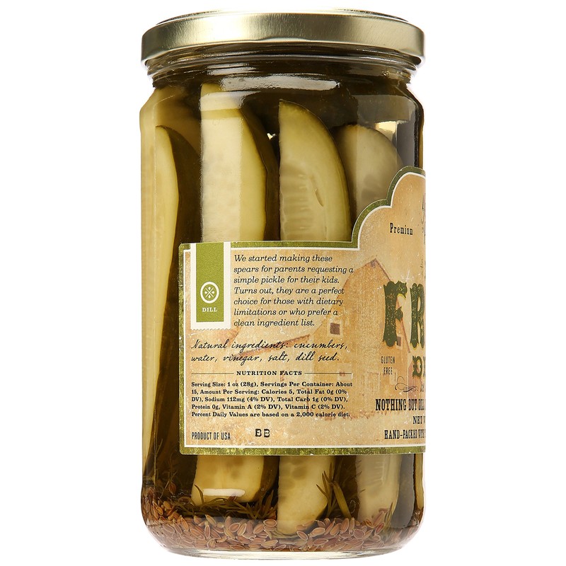 Yee-Haw Pickle Company No Frills Dill Pickles, 24 oz