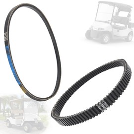 Tuntrol Starter/Generator & Drive Belt Kit fit for EZGO 2008+ RXV, TXT, Workhorse Golf Carts with Kawasaki engine, 606136 & 606138