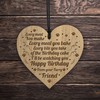 Red Ocean Funny Birthday Gift From Dog Engraved Heart Birthday
