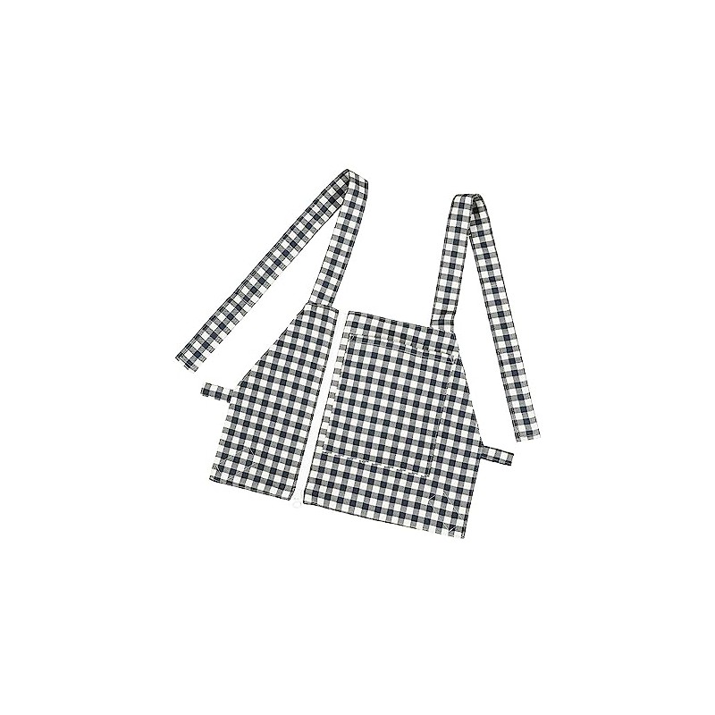 Azuwan 7-8013-11 Oxygen Inhalation Apron, Chie Plon, For Children, Blue,