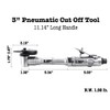 Generic 3” Pneumatic Cut Off Tool, 18000RPM Air Grinder, Extended