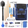 19pcs Geology tool kits，Rock mining tools，Rock hounding tools with exquisite