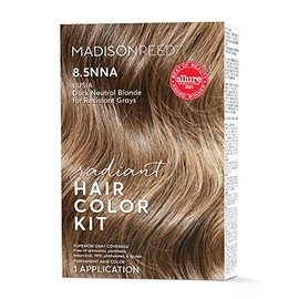 Madison Reed Radiant Hair Color Kit, Permanent Hair Dye, 100% Gray Coverage, Ammonia-Free, Lusia Dark Blonde 8.5NNA Dark Neutral Blonde for Resistant Grays, Pack of 1