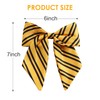 Big Stripe Hair Bow 6 Inch Women French Barrette Clips